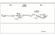 Výfukový systém WALKER OP45334