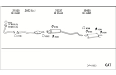 Výfukový systém WALKER OP45353