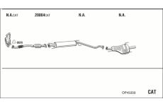 Výfukový systém WALKER OP45359