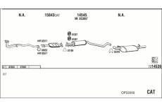 Výfukový systém WALKER OP55005