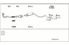 Výfukový systém WALKER OP55016A