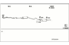 Výfukový systém WALKER OP55020A