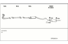 Výfukový systém WALKER OP55021A