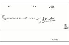 Výfukový systém WALKER OP55104A
