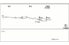 Výfukový systém WALKER OP55111A