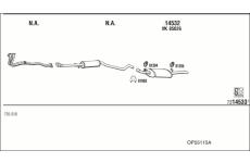 Výfukový systém WALKER OP55115A