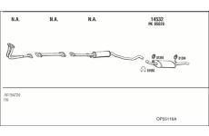 Výfukový systém WALKER OP55116A