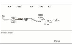 Výfukový systém WALKER OP55128