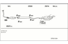 Výfukový systém WALKER OP55153A