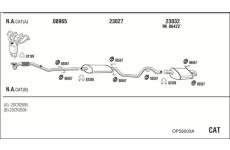 Výfukový systém WALKER OP56003A