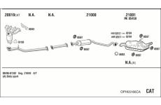Výfukový systém WALKER OPH05166CA