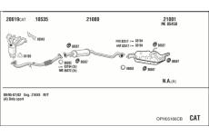Výfukový systém WALKER OPH05166CB