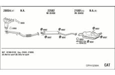 Výfukový systém WALKER OPH15299A