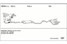 Výfukový systém WALKER OPH16450BC