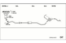 Výfukový systém WALKER OPK010457