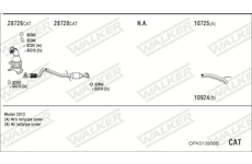 Výfukový systém WALKER OPK013950B