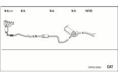 Výfukový systém WALKER OPK013952