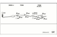 Výfukový systém WALKER OPK014472