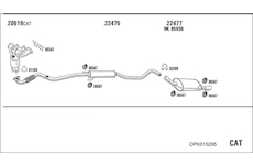 Výfukový systém WALKER OPK015295