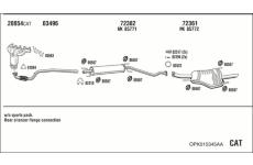 Výfukový systém WALKER OPK015345AA
