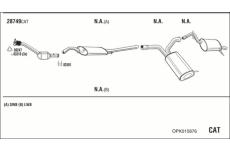 Výfukový systém WALKER OPK015876
