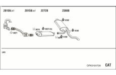 Výfukový systém WALKER OPK016470A
