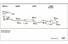 Výfukový systém WALKER OPK018470
