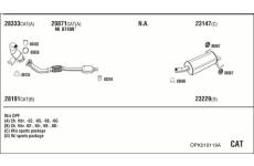 Výfukový systém WALKER OPK019119A