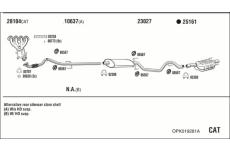 Výfukový systém WALKER OPK019281A