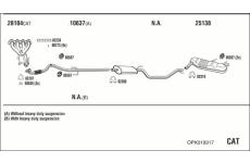 Výfukový systém WALKER OPK019317