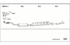 Výfukový systém WALKER OPK019618