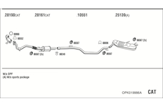 Výfukový systém WALKER OPK019986A