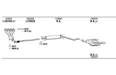 Výfukový systém WALKER OPK022684