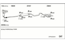 Výfukový systém WALKER OPK025501