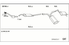 Výfukový systém WALKER OPK027517