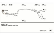 Výfukový systém WALKER OPK027518