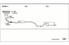 Výfukový systém WALKER OPK033059