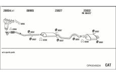 Výfukový systém WALKER OPK054922A