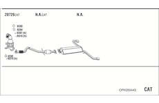 Výfukový systém WALKER OPK055443