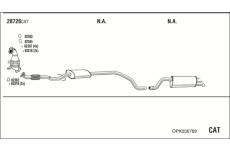 Výfukový systém WALKER OPK056789
