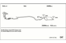 Výfukový systém WALKER OPK107795
