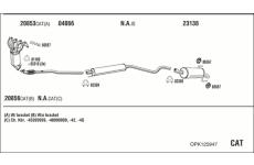 Výfukový systém WALKER OPK125947