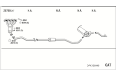Výfukový systém WALKER OPK125949