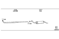 Výfukový systém WALKER PE10004