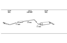 Výfukový systém WALKER PE10056