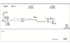 Výfukový systém WALKER PE10614