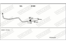 Výfukový systém WALKER PE20022B