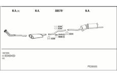 Výfukový systém WALKER PE20033