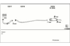 Výfukový systém WALKER PE20046A