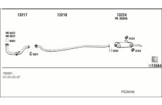 Výfukový systém WALKER PE20048